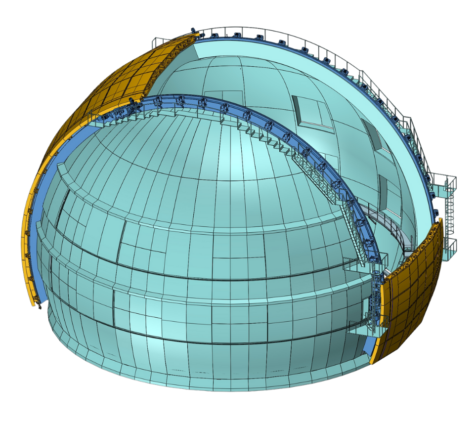 Diseño 3D de la Cúpula del Gran Telescopio Canarias