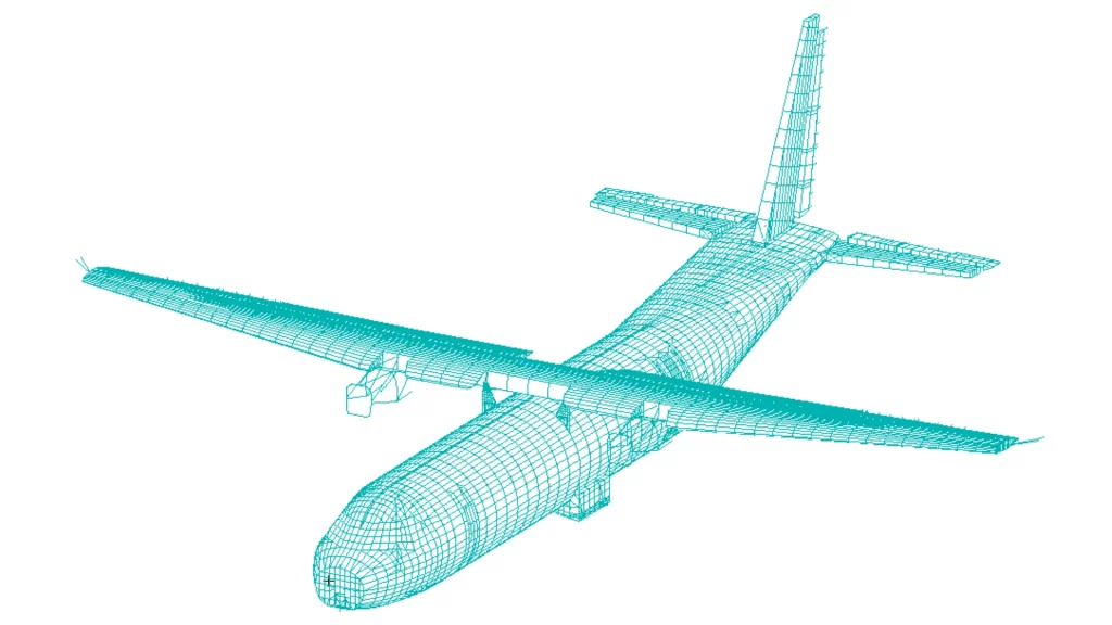 Modelo de elementos finitos del avión C295