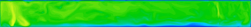 Temperature map of the building as a result of the CFD simulation of the HVAC system.