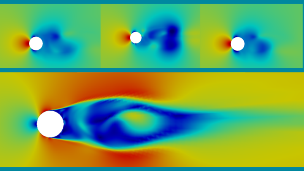 Resultados de una simulación CFD con modelos híbridos y transición de flujo
